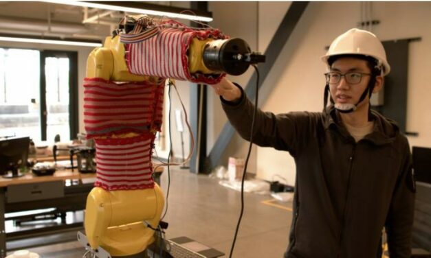 Robots Sense Contact by Wearing a Sweater